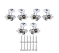 Mtlavishy Guitar Tuning Key Metal Knob Suners Reemplazo para guitarra eléctrica y acústica con 1 manija de aleación de relación de 18 engranajes y tornillos para una fácil