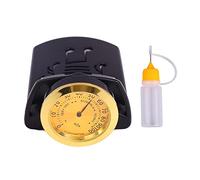 MtlaVishy guitarra acústica Humidificador Higrómetro Humidificación precisa con aguja indicadora de precisión para protección contra el clima seco Carcasa de plástico Desgaste