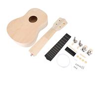 MtlaVishy Haga su propio kit de ukelele Hawaii de 21 pulgadas que participe en niños en la asamblea de bricolaje diversión en casa con materiales de calidad de madera ligera y sin