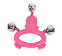 Mtlavishy Hand Jingle Bell Bell Ratch Shaker Los instrumentos de percusión Traen entretenimiento con sonidos nítidos y plástico duradero adecuado para el rendimiento de la fiesta (W211 Rose Red)