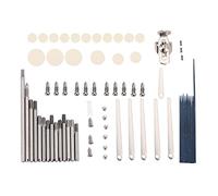 MtlaVishy Herramientas de mantenimiento de clarinete Reparación de instrumentos Kit de reemplazo de piezas Juego de metales de 10 tipos de herramientas de