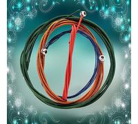 Mtlavishy Irin 4pcs Cantos de bajo eléctrico Importado Correo de acero hexagonal Cómo Feeling Fácil Tuning Portable ligero ideal para estilos de funk de roca color rojo rojo color