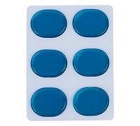 MtlaVishy Kit de silenciador de batería de gel transparente para la trampa Elimine la supervisión de la supervisión Hacer que el sonido sea hermoso se puede pegar bien y usarse (Blue)