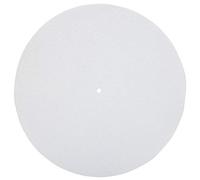 Mtlavishy La estera de plato de plato de lana de lana premium asegura un uso duradero con anti shake y posicionamiento de sonido preciso para reproductores de récord de 12 (Blanco)