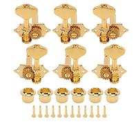 Mtlavishy llaves de ajuste de guitarra premium con 1 relación de 18 engranajes estables duraderos y fáciles de instalar para todas las guitarras de tamaño adecuado viene en (Oro)