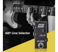 Mtlavishy m-vave aby selector abh switch aby mini efecto de guitarra pedal verdadero bypass guitar bajo pedal de la caja aby del canal interruptor de canal diseño compacto