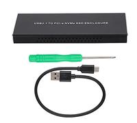 Mtlavishy M2 NVME a USB31 Caja de Disco Duro de Metal portátil Convertir M2 SSD PCIe a la Interfaz Tipo C Ideal para el Almacenamiento de Datos GO y transferir con Material