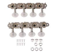 Mtlavishy Mandolin Machine Heads String Tuning Pegs 4L4R con accesorios completos fáciles de instalar y ajuste de cadena fina adecuada para mandolina de 8 cuerdas con espaciado de