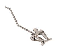 Mtlavishy Marching Music Supporter Durable Iron Construction Finish Silver Finish Weight Portable Music Stand For Alto Saxophone Band Practice Performance (A)