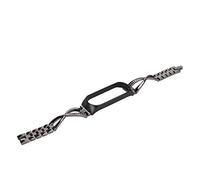 Mtlavishy Metal Fashion Smart Watch Strap con diamante de imitación Bling Un reemplazo para mi banda 4 en la vida cotidiana material de acero inoxidable dos opciones de color (Negro)