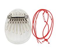 Mtlavishy Mini Kalimba Piano Crystal 8 Keys Porthing Piano de dedo como un lindo colgante para en el anillo de llave de la bolsa o el automóvil ideal para principiantes y amantes