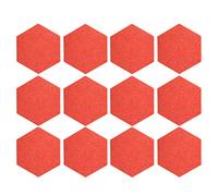MTLAVISHY Panel de absorción de sonido Hex set de espuma de aislamiento acústico kit 12pcs negro para paredes de estudio en casa (Rosa)