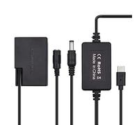 MtlaVishy PD USB Tipo C Cable a DR E18 Batería Dummy DC Acoplador LP E17 Reemplazo para cámaras 750D 760D T6S 77D 800D 200D Rebel SL2 Diseño Especial para fotografías de Larga