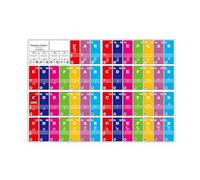 Mtlavishy Piano Teclado Pegatinas Coloridas Extracción de niños para niños Práctica de Piano para principios Aprendizaje Adecuado para 37 49 61 88 teclados teclados Hechos de (Style 2)