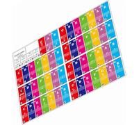 Mtlavishy Piano Teclado Pegatinas Coloridas Extracción de niños para niños Práctica de Piano para principios Aprendizaje Adecuado para 37 49 61 88 teclados teclados Hechos de (Style 3)