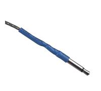 Mtlavishy Piezo Electric Sensor Guitar Pickup Stick Alto rendimiento Alto sensibilidad adecuada para guitarras populares clásicas Silver 47 cm de largo 1 mm de espesor con enchufe