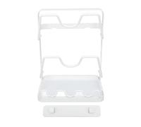 Mtlavishy Pot Tapa Rack Instalación Fácil acero a prueba de óxido con bandeja de drenaje para almacenamiento de la cocina ideal para mantener su cocina organizada 3 capas tamaño (2 capa)