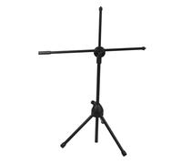 MTLAVISHY Premium Micrófono de micrófono ajustable Soporte para la voz en vivo y el rendimiento del escenario con titulares de clips de micrófono dual ideal para la práctica de la