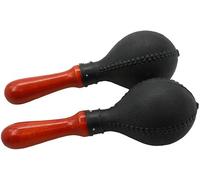 Mtlavishy Professional Maracas Shakers Rattles Ideal para niños y juegos de Exquisito duradero con un cómodo mango de madera que produce un buen sonido tradicional rojo color