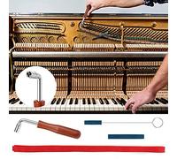 Mtlavishy Professional Piano Tuning Conjunto completo con Herramientas de muda de temperamento de llave de llave de acero inoxidable para el aprendizaje de reparación del hogar de