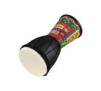 Mtlavishy tambor de mano portátil africano de 4 pulgadas con patrones coloridos ideales para principiantes clases de música escolar y actuaciones al aire libre hechas de arce y (Tótem)