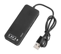 MtlaVishy USB 2 0 Cubo con 3 Puertos USB 2 0 y micrófono de Auriculares 7 1 CH Puerto de Sonido Splitter para computadoras portátiles y ultrabooks Diseño Compacto Ergonomico No se (Negro)