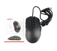 MTLAVISHY Wired Gaming Mouse con 6 Botones dpi 10 Ajustables y luz RGB para Jugadores de computadora en Varios escenarios de Juegos Disfruta de un Agarre cómodo y 14 Efectos de luz