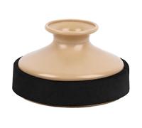 Mtlavismo Alto Saxofón silenciador circular Mute ABS plástico Sax amortiguador de sonido Práctica tranquila sin alterar a otros ideales para los viajes y la práctica de los (Wood Color)