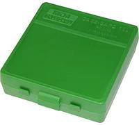MTM 100 Round Flip-Top Ammo Caja 380/9MM Cal (verde)