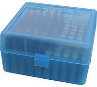 MTM 100 Round Rifle Ammunition Box RM-100 Blue
