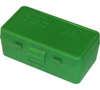 MTM 50 - Caja redonda de munición abatible 38/357 Cal (verde)