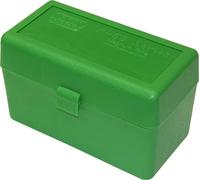 MTM 50 Round Rifle Ammunition Box RLLD-50 Green