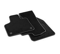 MTM PRO-7497 Alfombrillas para Peugeot , Citroen 5008 II 07.2017 , , C5 Aircross 2019 , a Medida en Terciopelo de Nylon, Bordes de Similcuero y Pespunte Dobles Cromada