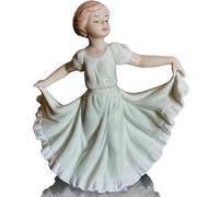 MTME Figuras de porcelana, infancia, recuerdos, regalos, escultura para decoración del hogar (baile)