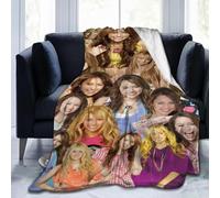 MTMHFPER Hannah Montana - Manta de lana suave y cómoda, regalo para sofá, oficina, coche, camping, yoga, viajes, decoración del hogar, acogedora