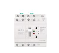 MTMXALBBR Interruptor de transferencia automática doble potencia ATS 63 A for riel DIN, interruptores selectores eléctricos, alimentación ininterrumpida 2P y 4P leisurely(TXATS4-63 4P)