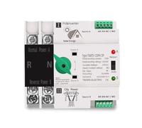 MTMXALBBR Inversor solar fotovoltaico ATS de riel DIN con interruptores selectores transferencia automática potencia dual ininterrumpida leisurely(63A(PV))