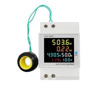 MTMXALBBR Medidor de vatios-hora inteligente doméstico monofásico con pantalla LCD, tipo riel guía, corriente 220 V, frecuencia alimentación leisurely(250-450V External CT)