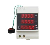 MTMXALBBR Medidor digital de voltaje CA, amperímetro y medidor potencia con riel DIN D52-2048 Detector factor leisurely(External CT,AC200-450V)