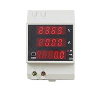 MTMXALBBR Medidor digital de voltaje CA, amperímetro y medidor potencia con riel DIN D52-2048 Detector factor leisurely(Built-in CT,AC80-300V)