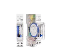 MTMXALBBR Temporizador SUL180a con relé analógico, eléctrico, programable, CA 220 V, 16 A, batería, carril DIN de 35 mm, interruptor mecánico leisurely