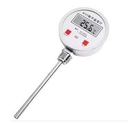 MTMXALBBR Termómetro electrónico bimetálico Digital de Acero Inoxidable Alta precisión, for Recipiente reacción Industrial -50 200(Axial,100mm)
