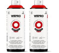 MTN WEPRO Solvent Brillante RAL 3020 Rojo Scarlet, Spray 400ml (Paquete de 2)