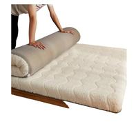 MTNBHH Colchón de futón japonés plegable - Cama enrollable transpirable para dormitorio, camping, viajes, tamaño individual/matrimonial/Queen/King (blanco, 90 x 200 cm)
