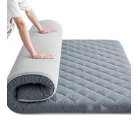 MTNBHH Colchón futón Plegable japonés, colchón portátil de Alto Soporte for Dormir, Ideal for Viajes de Invitados en casa, tamaño Individual, matrimonial y Queen.(Gray,35 * 79in/90 * 200cm)