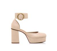 MTNG Zapatos de tacón Mujer Zapatos de tacón Sindy 53127 Mujer | Zapatos de tacón Vestir | Cierre con Hebilla | 55363 | NAPIRI Beige
