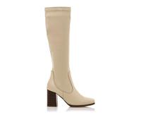 MTNG Botas de tacón Mujer Botas de tacón Porto 59662 Mujer | Botas de tacón Casual | Cierre con Cremallera | 58645 | Beige