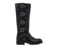 MTNG Botas Planas Mujer Botas Planas Bruna 59838 Mujer | Botas Planas Casual | Cierre con Cremallera | 58228 | Negro