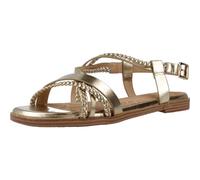 MTNG - Sandalia plana de tiras con cierre de hebilla 570174 Sintético MUJER color: Dorado talla: 36