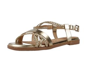 MTNG - Sandalia Plana de Tiras con Cierre de Hebilla 570174 Sintético Mujer Color: Dorado Talla: 37